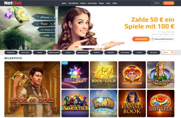 NetBet Casino Startseite