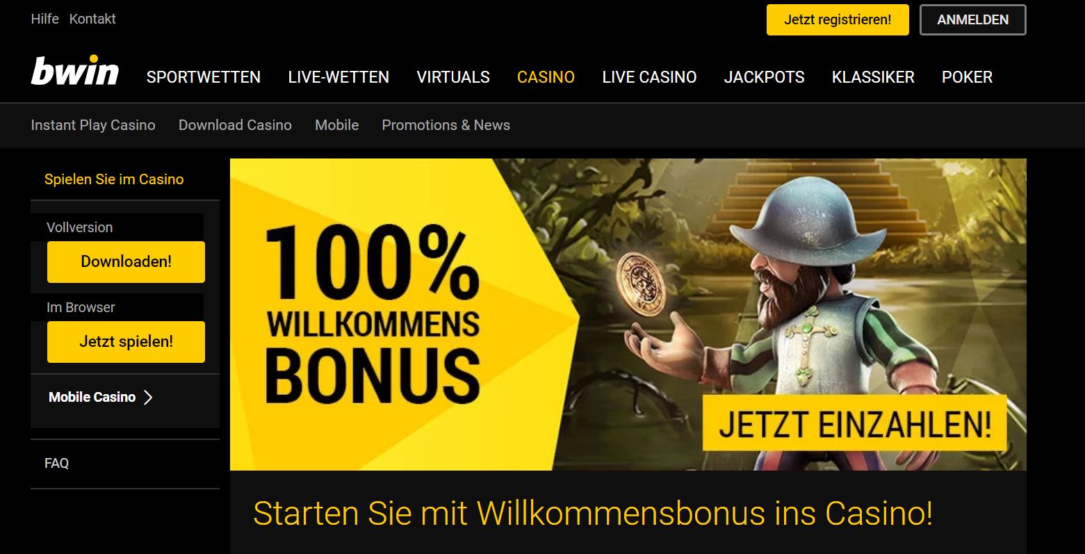 BWIN Casino Bonus