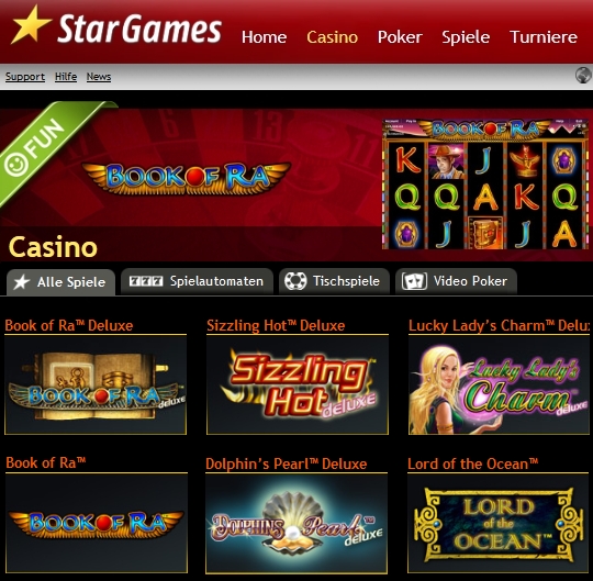 Online Casino Stargames mit Novoline Spiele